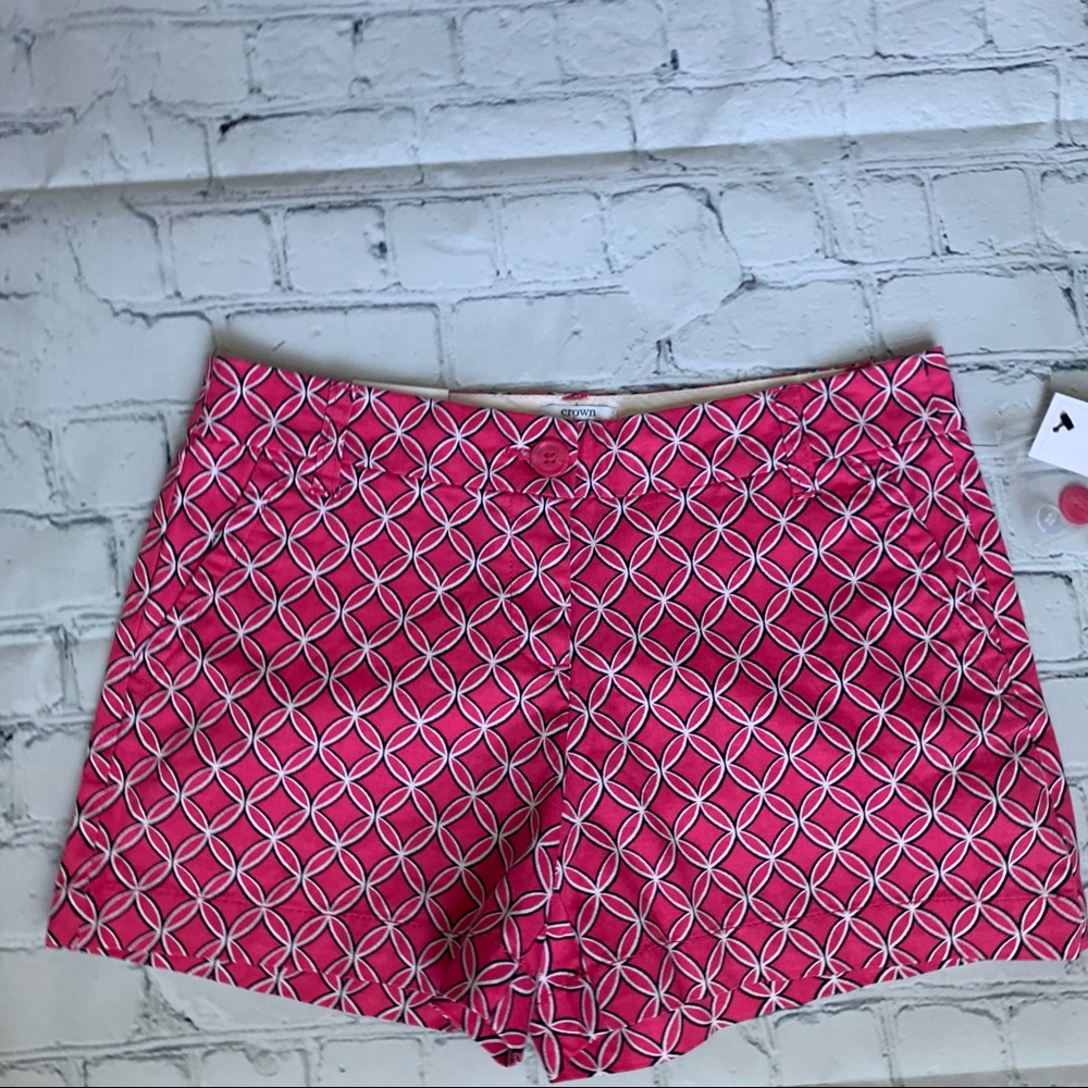 Crown and Ivy Pink/Navy Shorts NWT